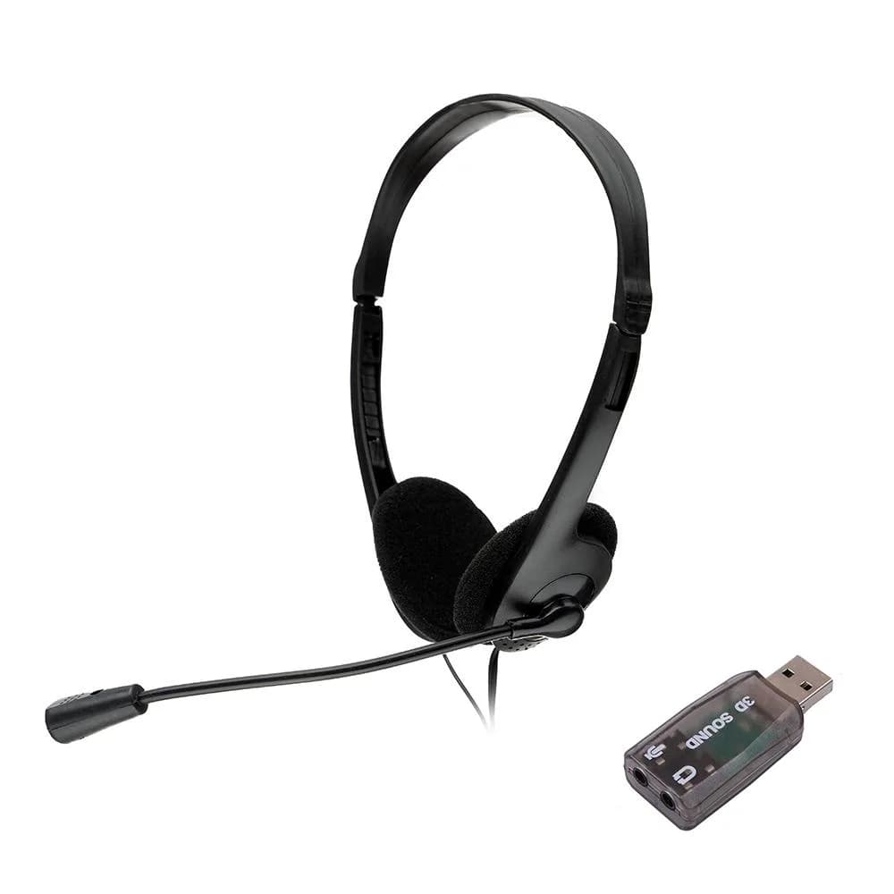 Casti Head-band SPACER SPK-223-USB, Wired, Negru