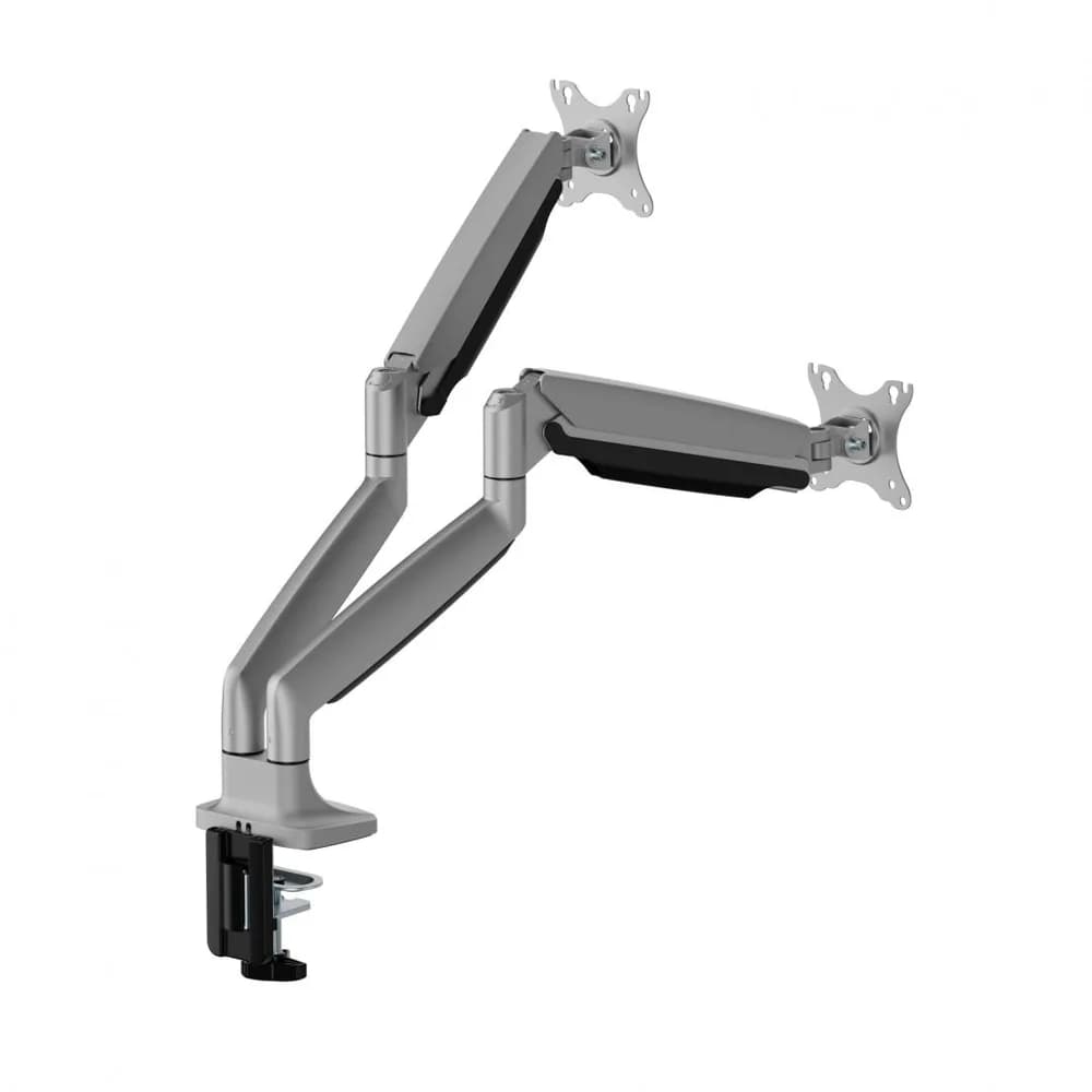 Suport 2 monitoare Serioux MM82-C024, tehnologie arc cu gaz, compatibilitate dimensiune ecran 17"-35", greutate maximă suportata: (per ecran): 1~16kg, VESA: 75x75, 100x100 — miniatură