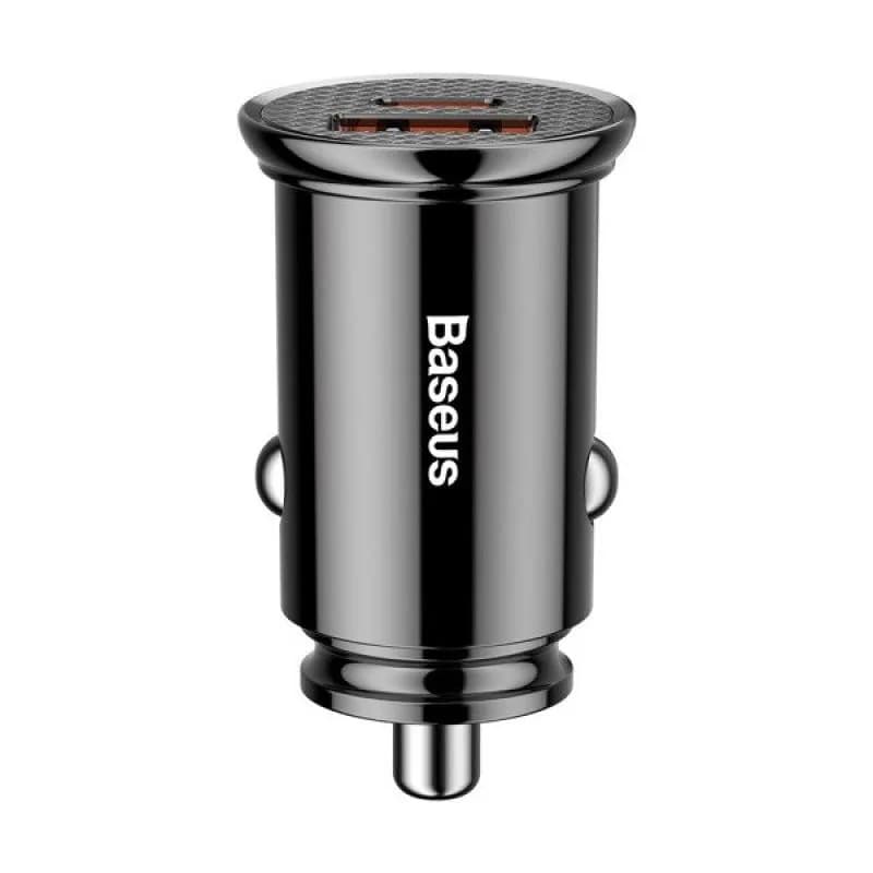 Incarcator Auto Baseus CCALL-YS01, 30 W, 2 porturi, Negru