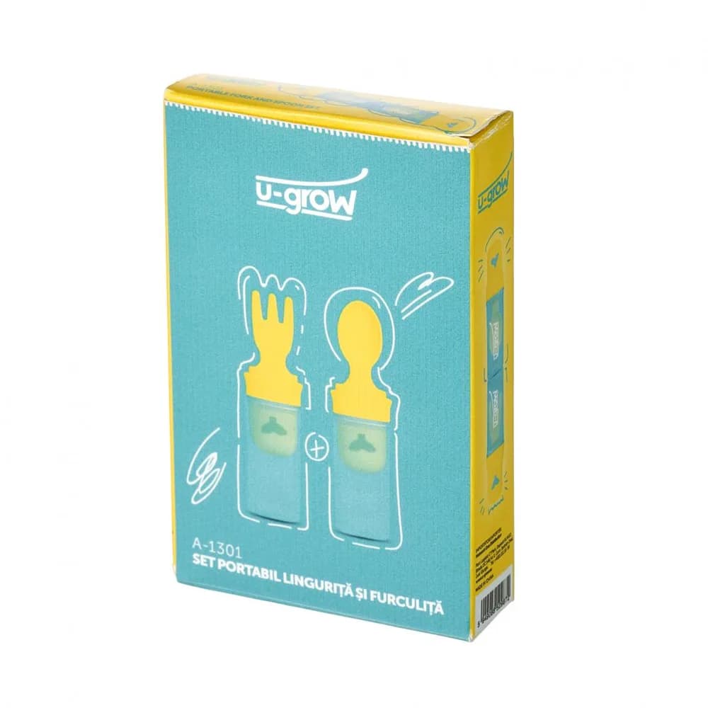 Set portabil lingurita si furculita A-1301, U-Grow — miniatură