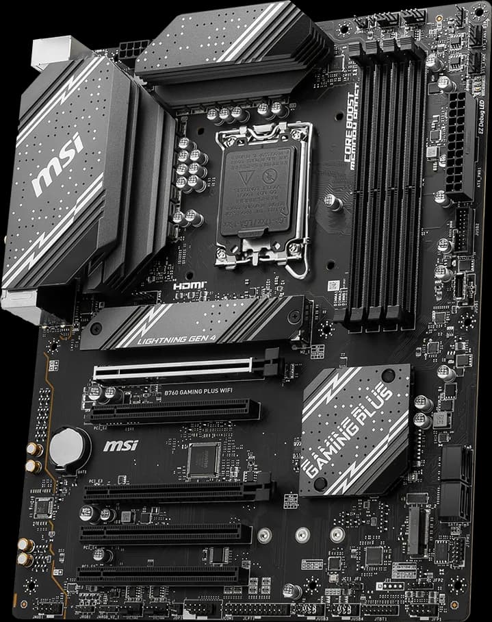 Placa de baza MSI B760 GAMING PLUS WIFI, Socket 1700, DDR5, ATX — miniatură