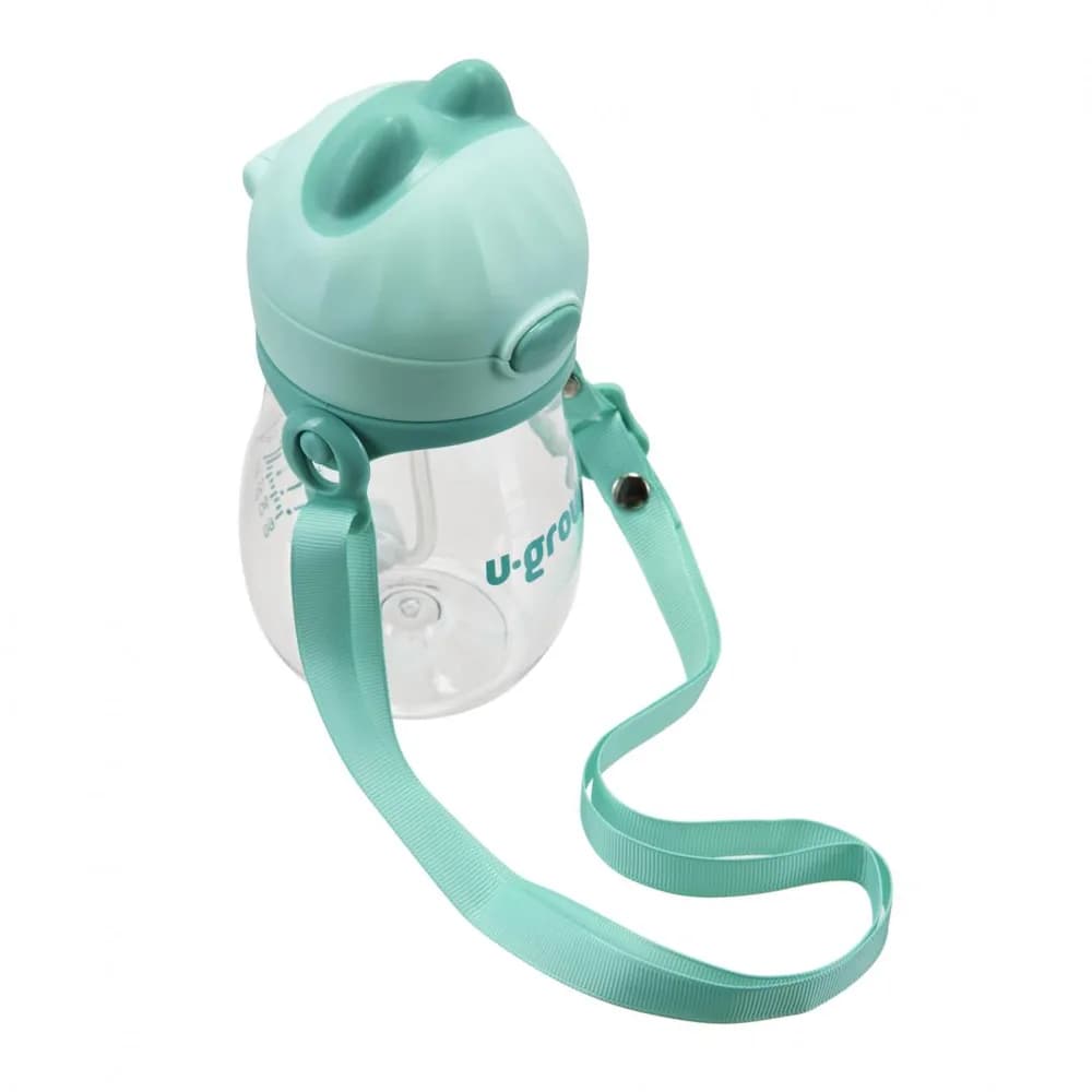 Cana cu pai si curea, tritan 330 ml, U-Grow — miniatură
