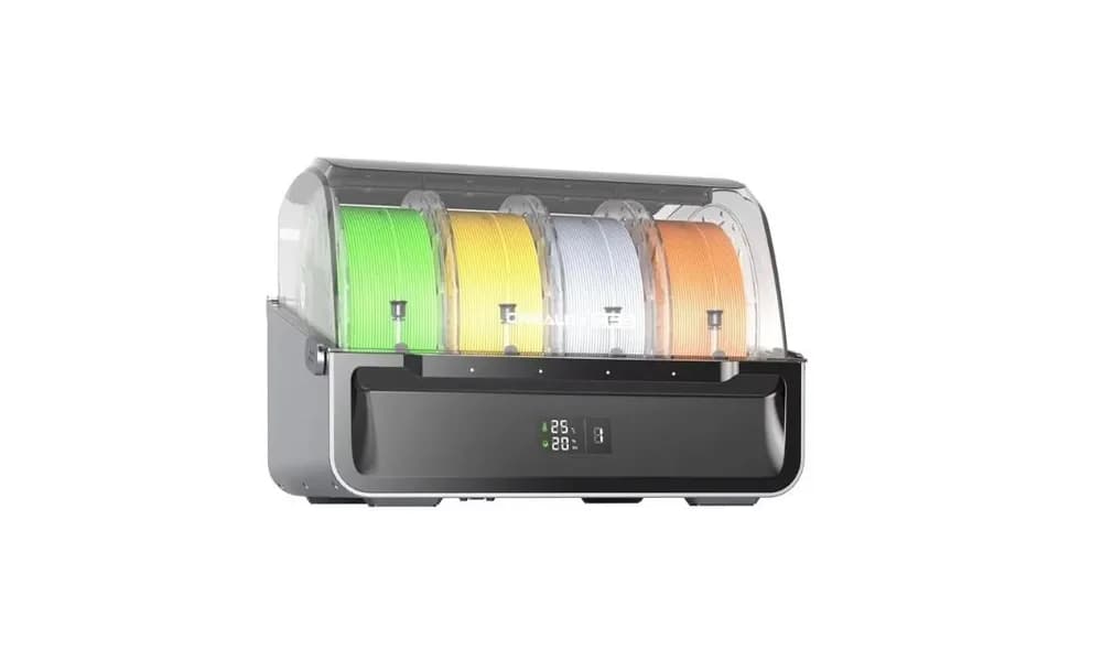 CREALITY CFS MULTI FILAMENT SYSTEM, Pentru printare 3D multi color sau multi filament, Compatibil cu Creality HI si Creality K2 Plus, Dimensiuni: 379 × 314 × 276 mm, Greutate: 4.56kg, Numar filamente suportate: 4, Diametru filament compatibil: 1.75mm, diametru 197-202mm, latime: 42-68mm — miniatură