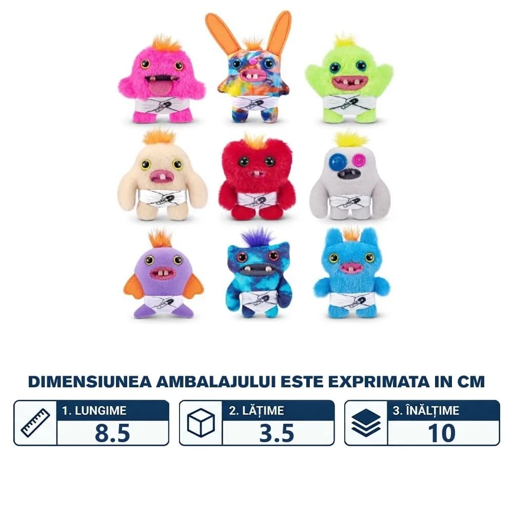 Jucarie de plus Fuggler, 9 cm, Bebe ciudatei - BLACKFIRE — miniatură