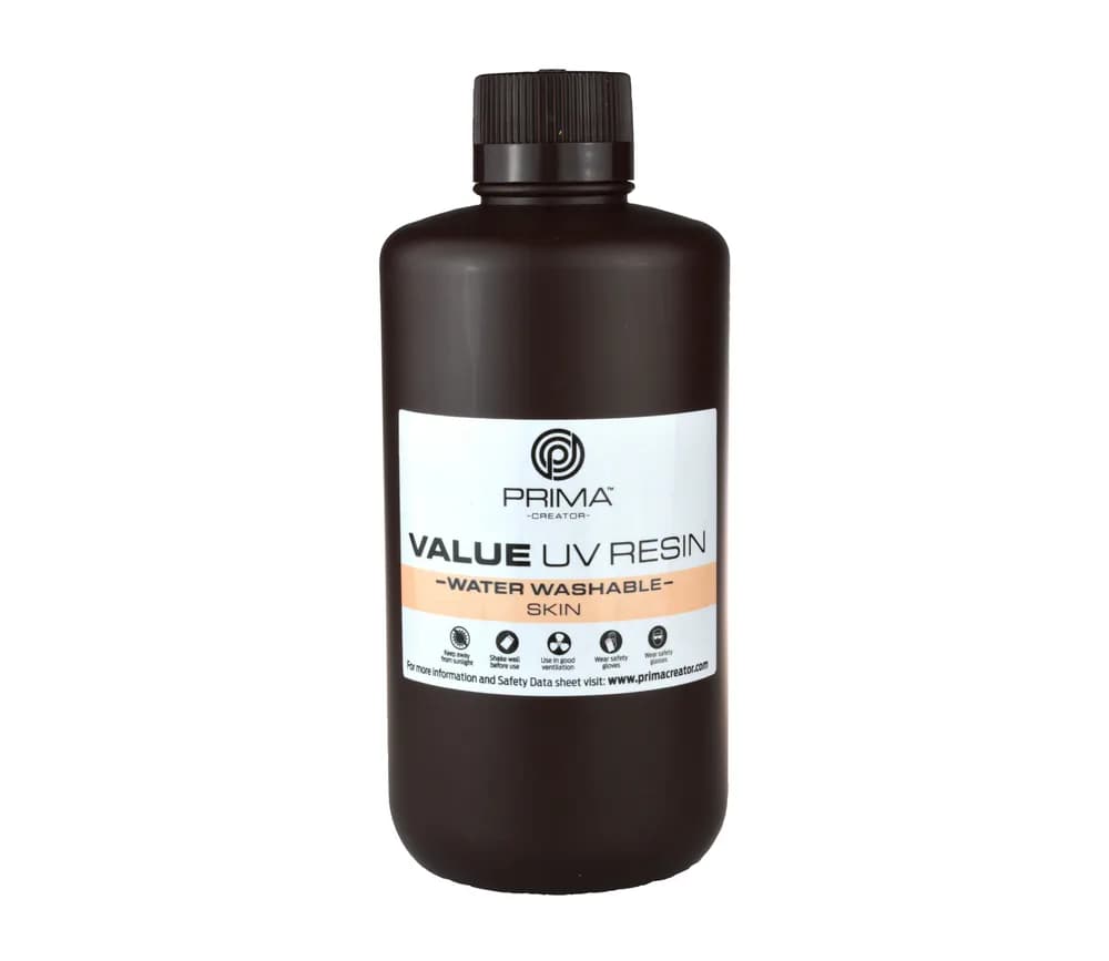Rășină 3D PrimaCreator Value Water Washable UV -1 kg – Skin — miniatură