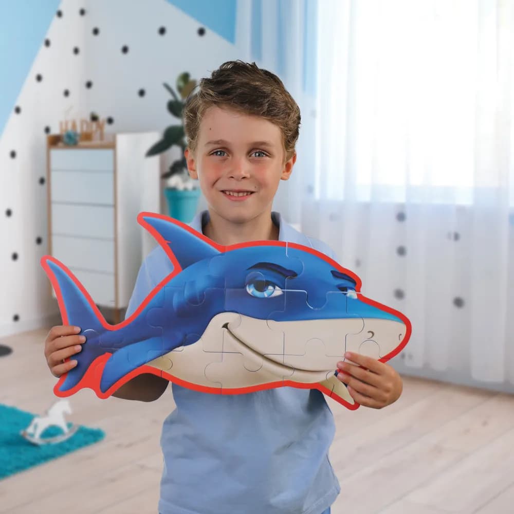 PUZZLE DIN SPUMA EVA, MEGA, 15 PIESE, PUEDO — miniatură