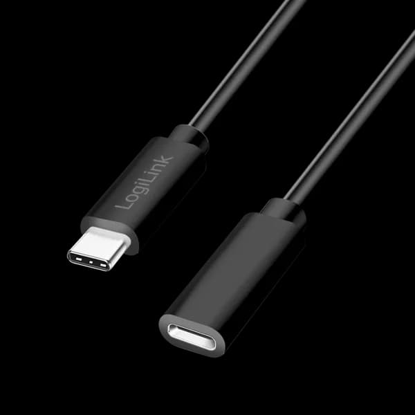 CABLU alimentare si date LOGILINK, pt. smartphone, USB 2.0, USB Type-C (T) la USB Type-C (M), 1m, PD 100W, 2 x ecranat, plastic, negru, "CU0210"