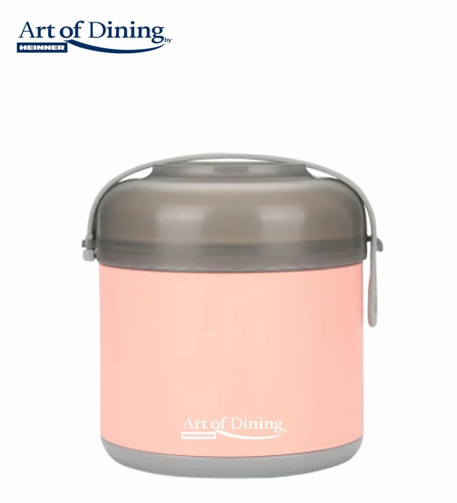 CASEROLA TERMICA 600 ML, LOCA, ART OF DINING, HEINNER (mix 2 culori in bax - 6 roz, 6 albastre)