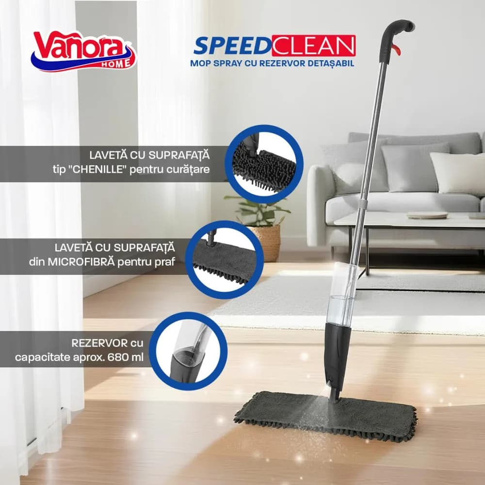 MOP SPRAY CU REZERVOR DETASABIL,SPEED CLEAN — miniatură