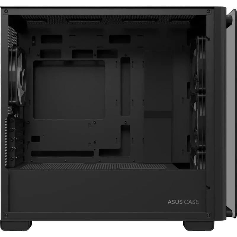 Carcasa ASUS A23 PLUS TG ARGB BLACK, RGB, Mid Tower, Black — miniatură
