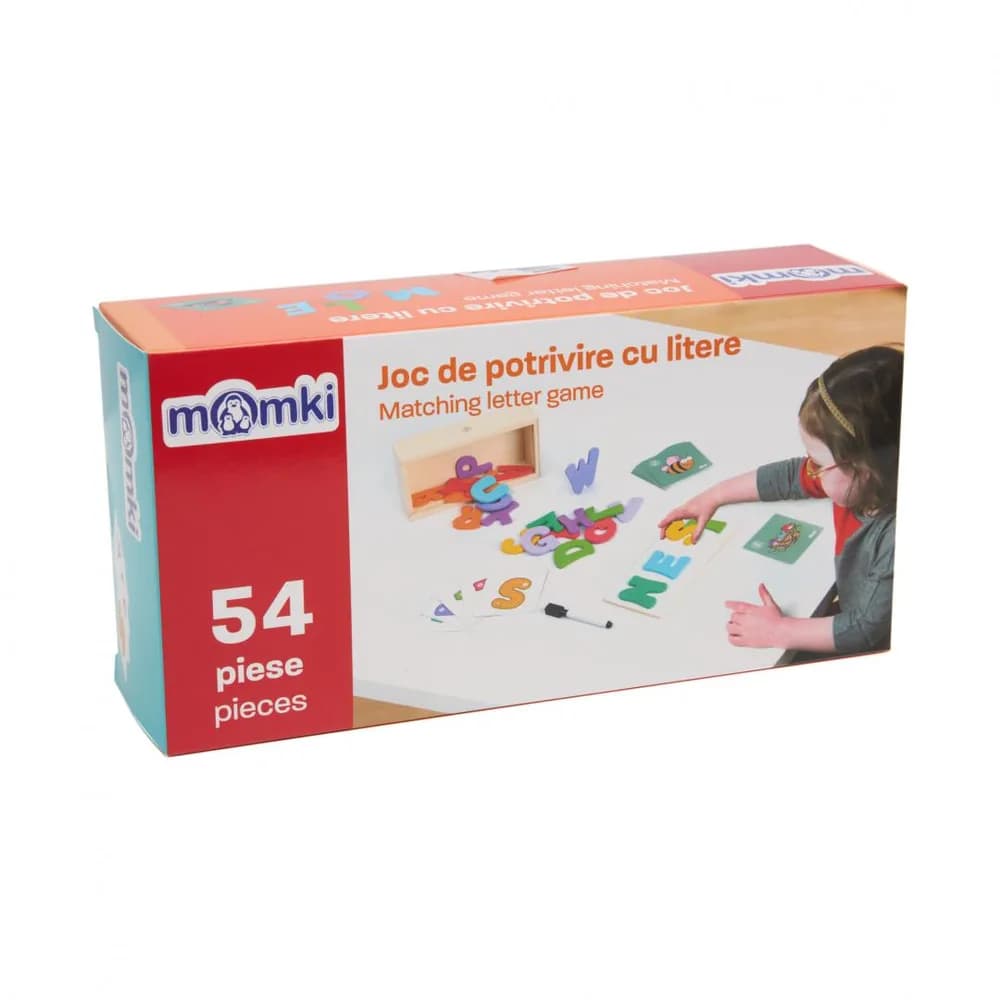 JOC DE POTRIVIRE CU LITERE, 54 DE PIESE, MOMKI — miniatură