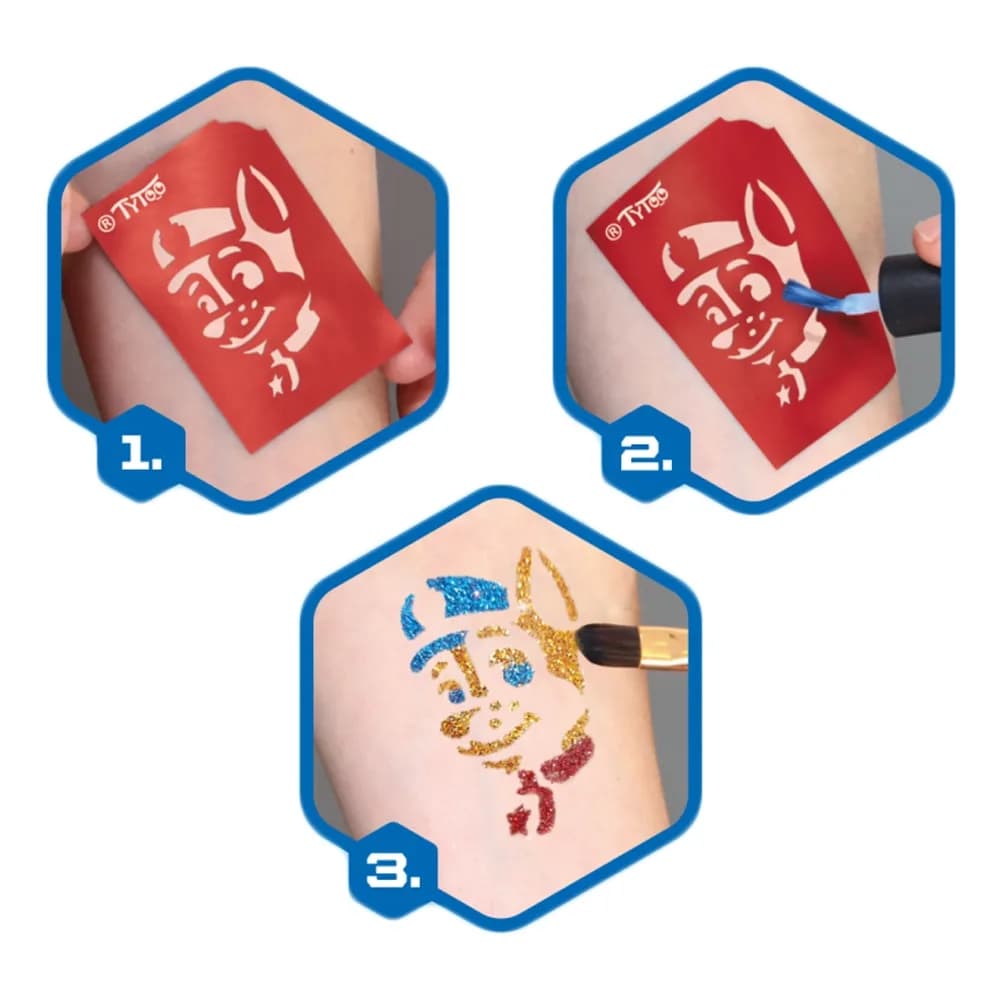 Set tatuaje cu sclipici, Paw Patrol, Baieti — miniatură