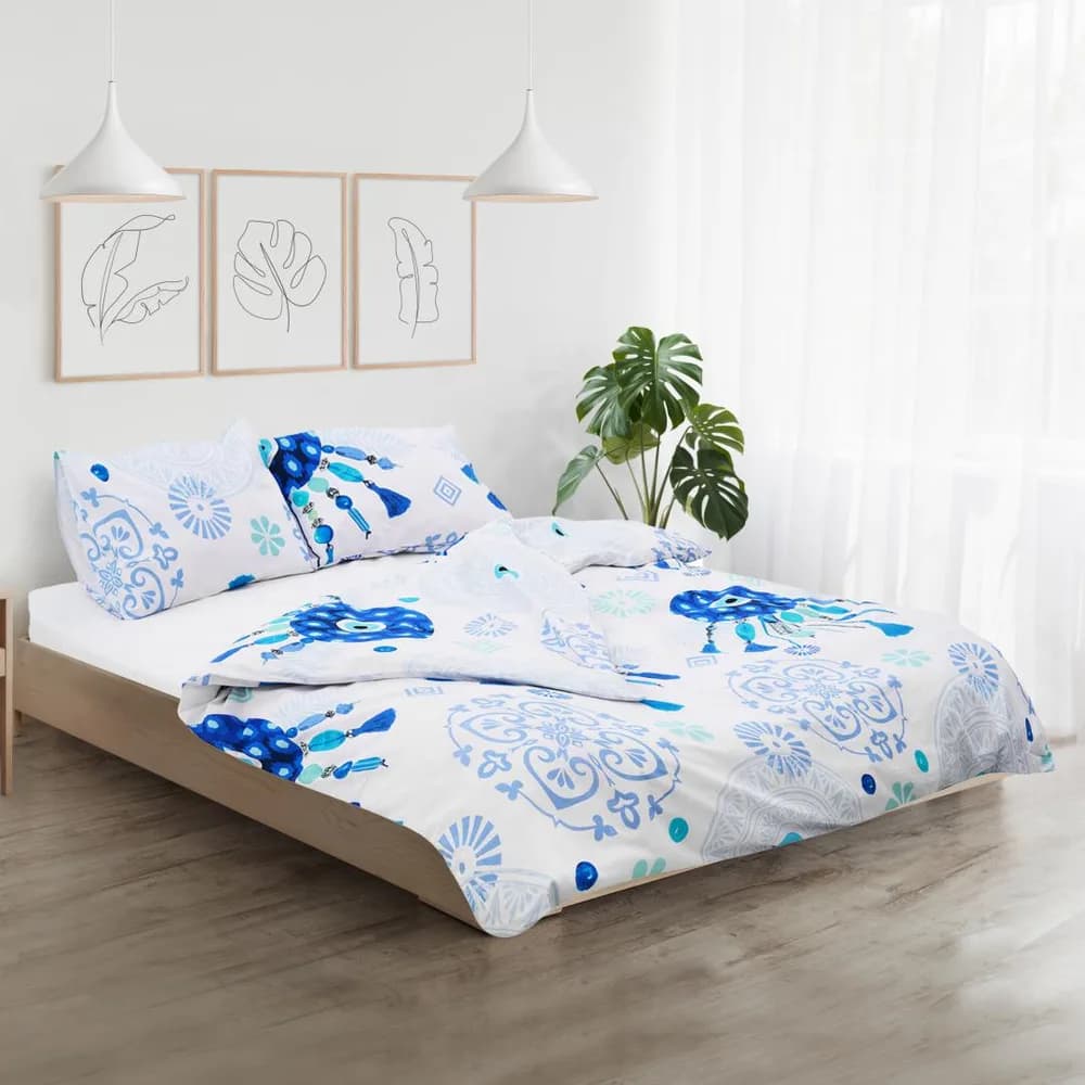 Lenjerie kingsize, bumbac,132 TC, Paros — miniatură