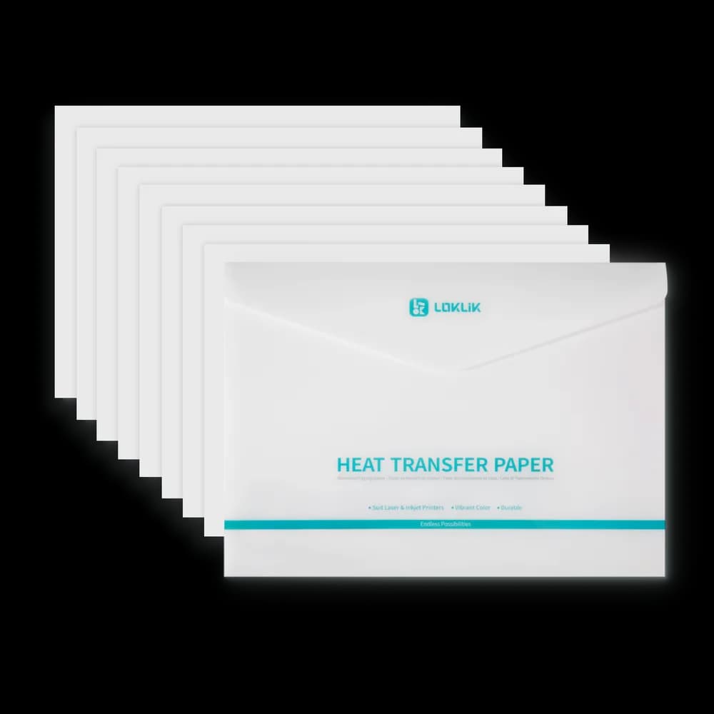 Accesoriu gravator laser LOKLiK Heat Transfer Paper Sheet – Dark – 8-pack — miniatură