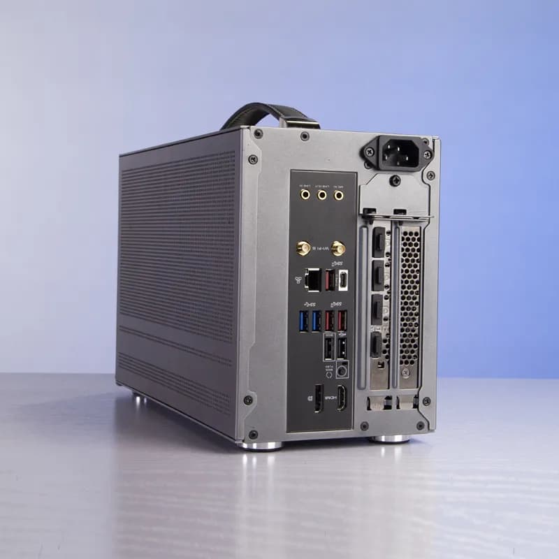 CARCASA PCCOOLER, Mini Tower, ITX, fara sursa, fereastra laterala tip MESH, gri, USB 3.2 gen 1 x 1, USB Type-C x 1, "MINI I100G PRO MESH" — miniatură