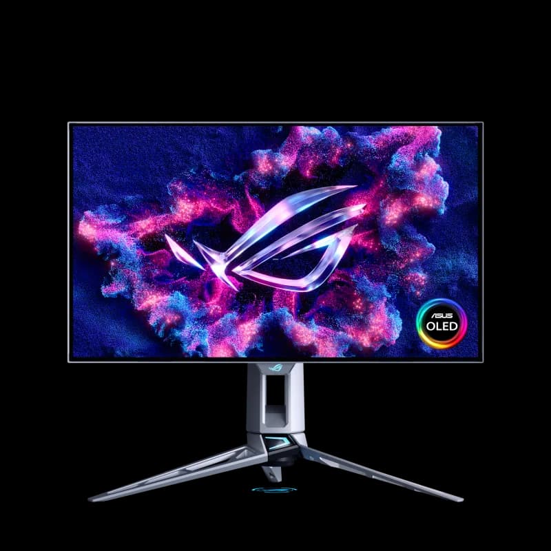 Monitor Gaming ASUS ROG Swift OLED PG27AQWP-W, 26.5", 2560 x 1440 pixeli, Silver
