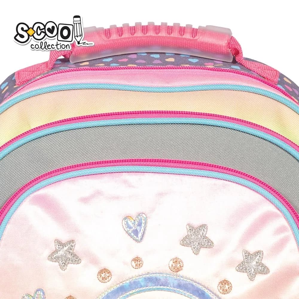Ghiozdan ergonomic HAPPINESS, 40.5x29x13.5 cm - S-COOL — miniatură