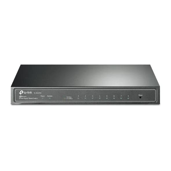 SWITCH TP-Link, 8-Porturi 10/100/1000Mbps Gigabit Smart Switch, metalic "SG2008" — miniatură