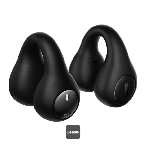 CASTI Baseus AirGo AS01 Open-Ear TWS, pt smartphone, wireless, bluetooth 5.3, microfon pe casca, 25 ore durata baterie, negru "A00069101113-00" - 6932172655396
