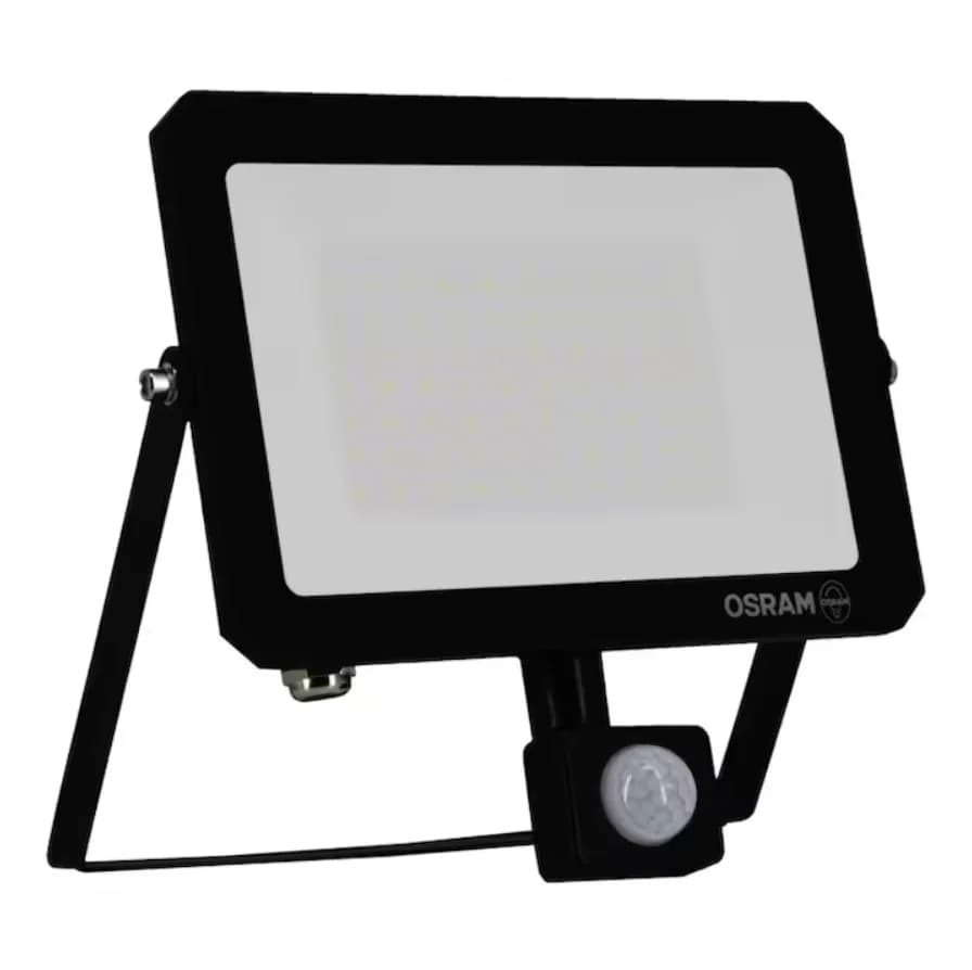 Proiector LED cu senzor de miscare si lumina Osram LUX, 50W, 220-240V, 4500 lm, lumina neutra (4000K), IP65, Negru