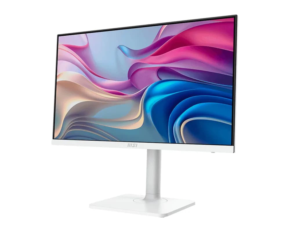 Monitor IPS LED MSI 27" Modern MD272UPHW, UHD (3840 x 2160), HDMI, DisplayPort, Boxe, Pivot (Alb) "Modern MD272UPHW" — miniatură