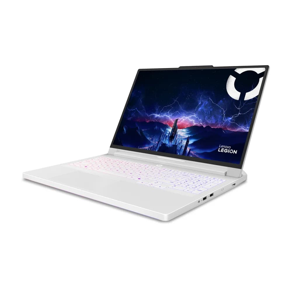 Gaming 16 Legion Pro 7 16IAX10H, WQXGA OLED 240Hz G-Sync, Procesor Intel® CoreTM Ultra 9 290HX Plus, 32GB DDR5 CSODIMM, 1TB SSD, GeForce RTX 5080 16GB, No OS, Glacier White, 3Yr Onsite Premium Care "83F500R9RM" — miniatură