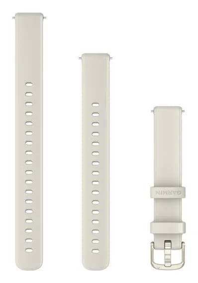 Lily 2 Bands (14 mm), Bone Silicone, Lunar Gold Hardware "010-13302-30"