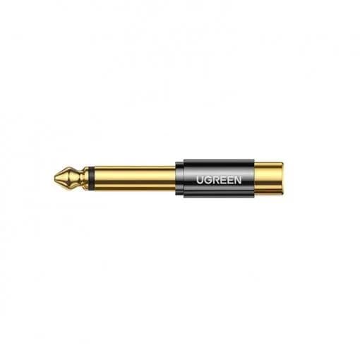 ADAPTOR audio Ugreen, "AV169" 6.35 mm (T) la RCA (M), auriu "80731" - 6957303887316