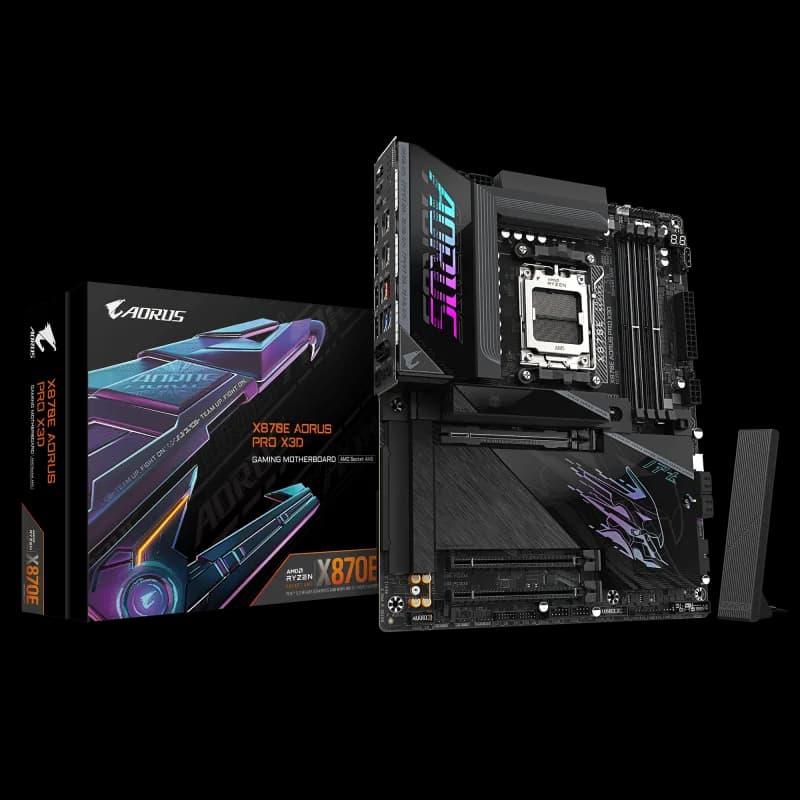 Placa de baza Gigabyte X870E AORUS PRO X3D, Socket AM5, DDR5, ATX