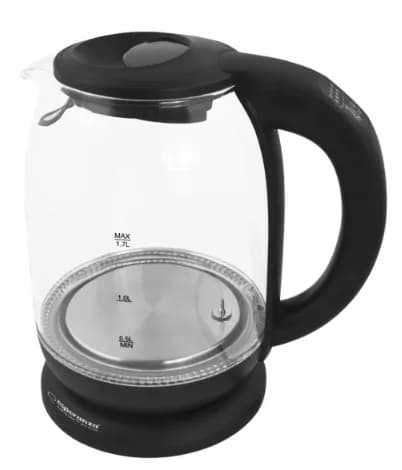 Fierbator electric Esperanza Loire EKK027 2200W 1.7l selector 5 trepte temperatura Negru "EKK027" — miniatură