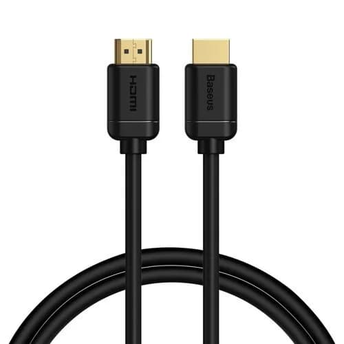 CABLU video Baseus HD Series, HDMI (T) la HDMI (T), rezolutie maxima 4K UHD (3840 x 2160) la 30 Hz, conectori auriti, 8m, negru "CAKGQ-E01" - 6953156222557