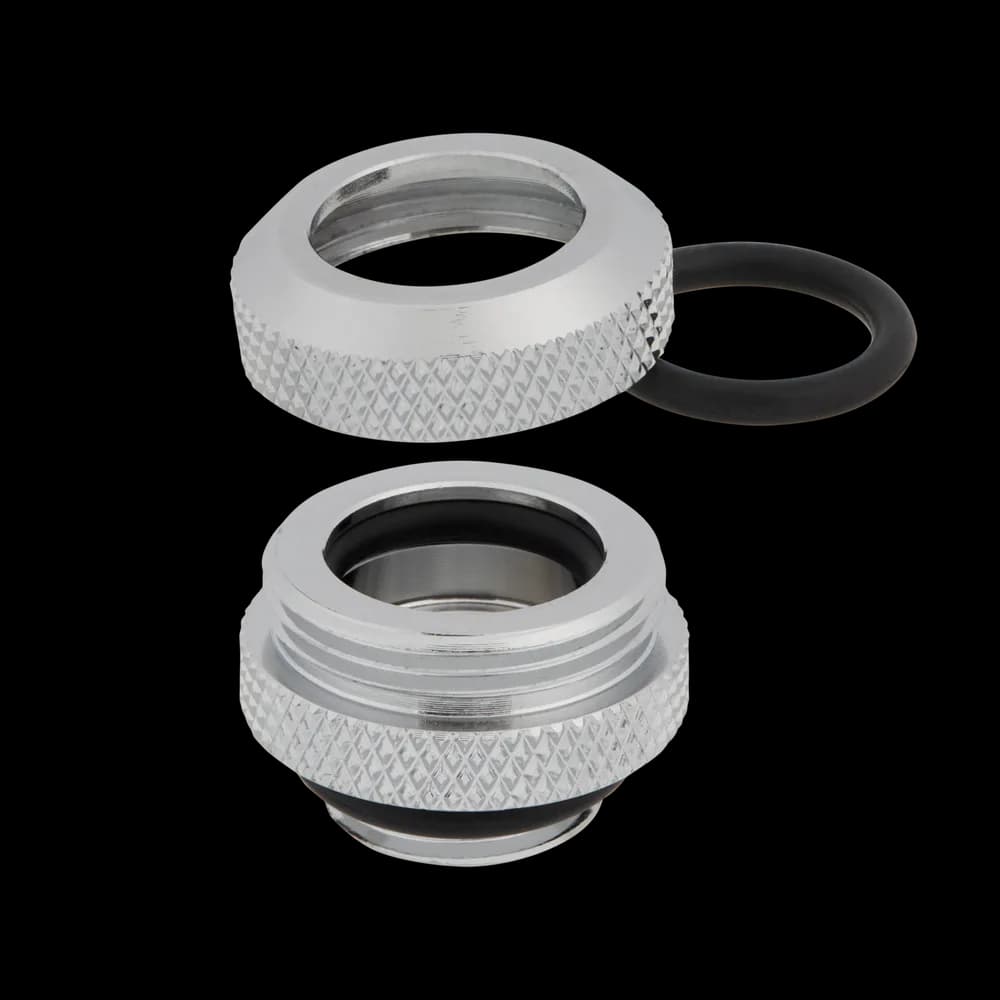 FITTING tub CORSAIR, filet G1/4", fitting straight, pt hard tube, OD 12 mm, chrome, "CX-9052000-WW" — miniatură
