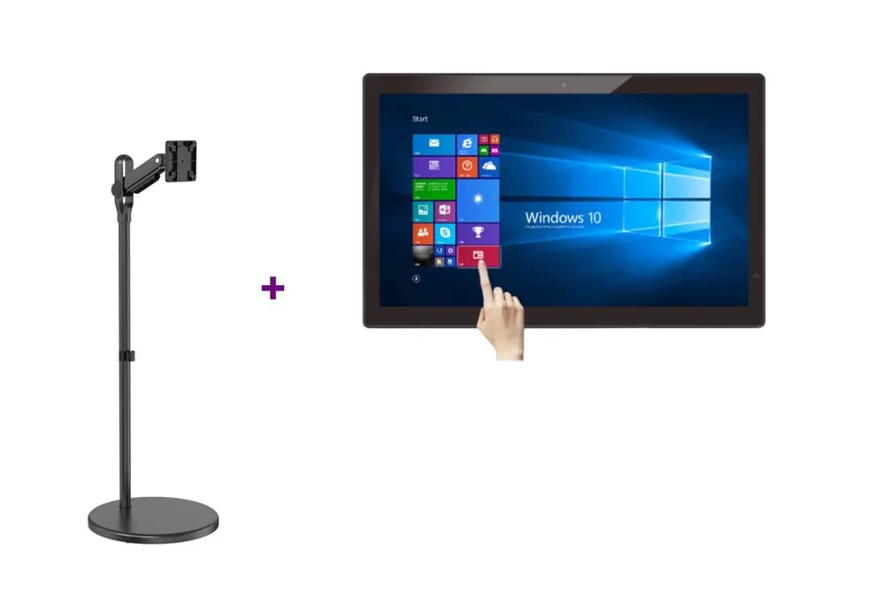 Stand Indoor Touch 21'' - Display EvoBoard THD2151 cu touch 21.5" si Stand mobil Blackmount FS38-11TW