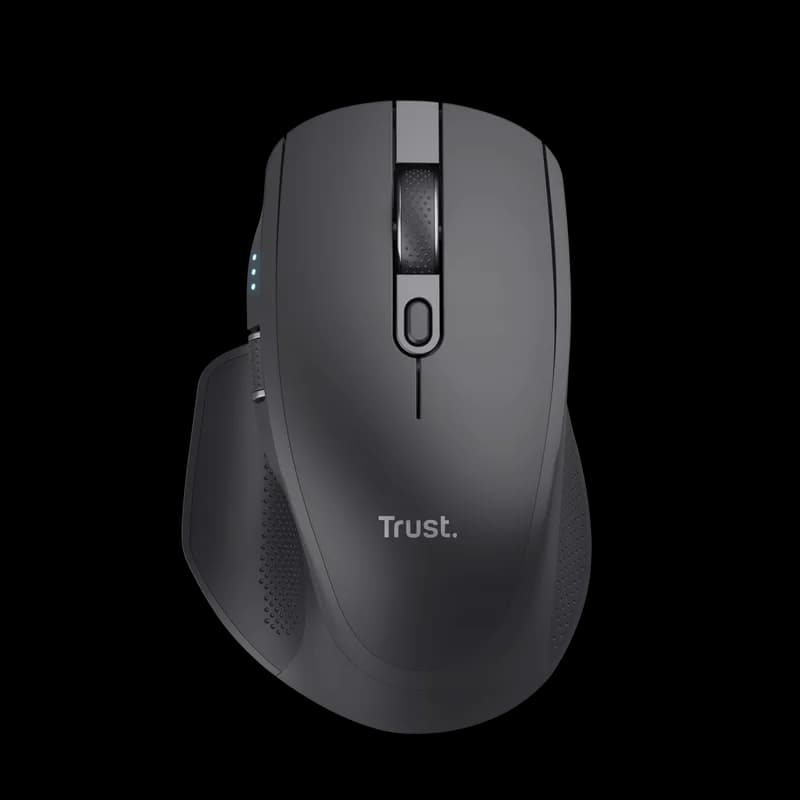 Mouse Wireless Trust Ozaa+, 3200 dpi, Negru