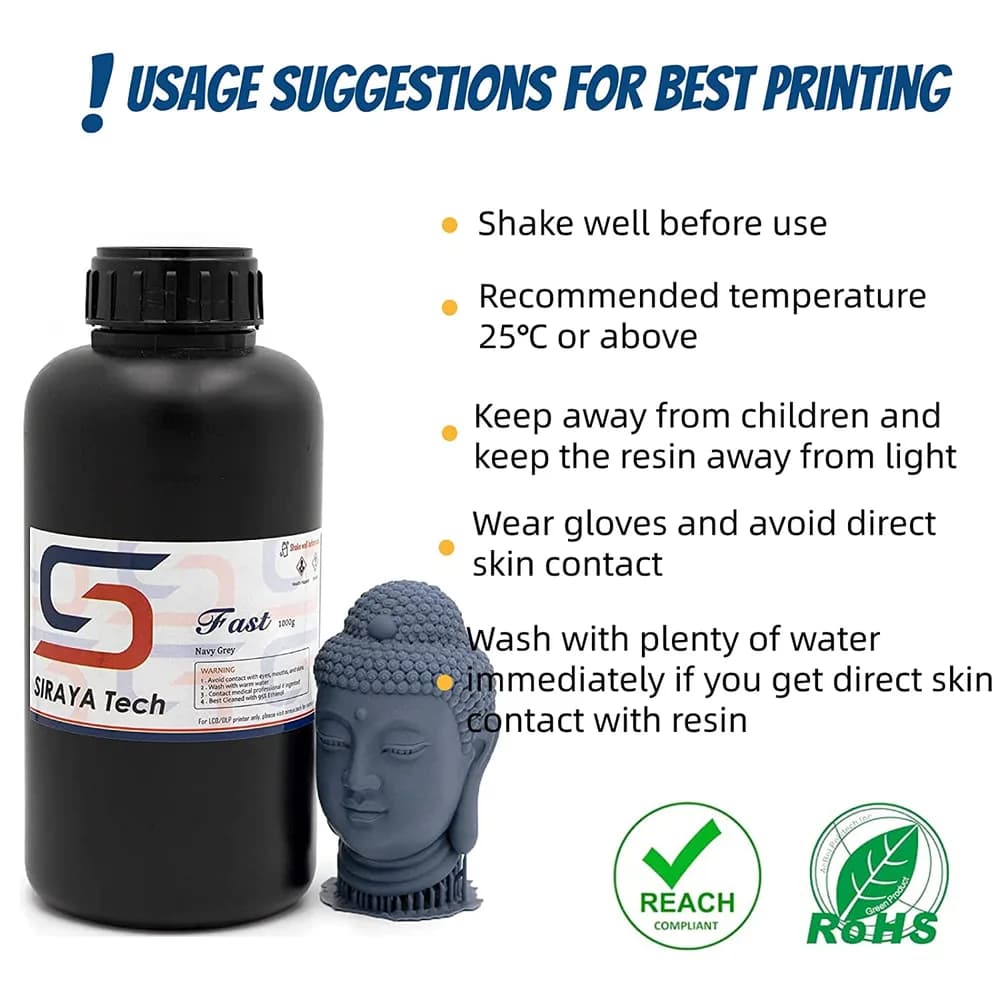 Filament Siraya Tech Fast ABS-Like – 1 kg – Navy Grey — miniatură