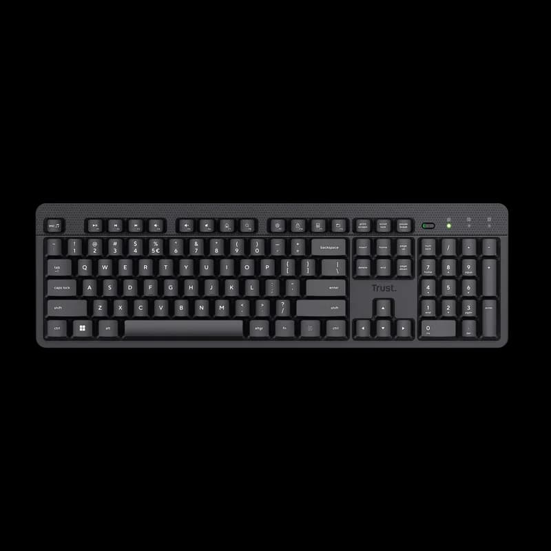 Tastatura Trust Ody II, Wireless, Negru
