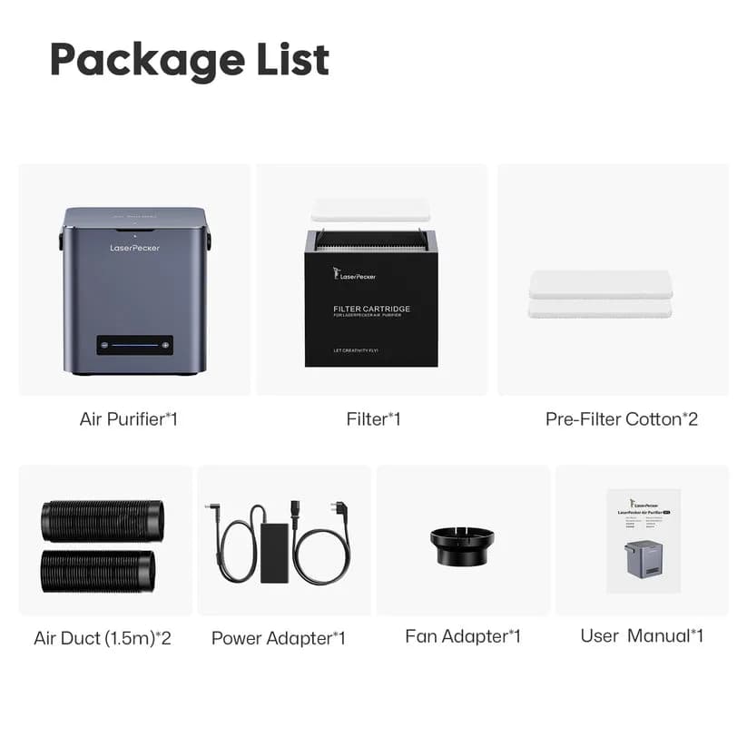 Accesoriu imprimantă 3D LaserPecker Air Purifier pentru LP Series Machine — miniatură
