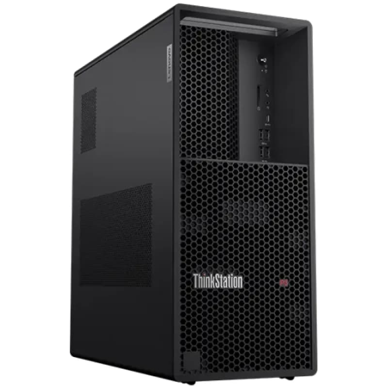 Desktop Workstation Lenovo ThinkStation P3 Tower Gen 2 cu procesor Intel Core Ultra 7 265K pana la 5.5 GHz, 64 GB DDR5, 1TB SSD, RTX 2000 Ada, Windows 11 Pro, Black