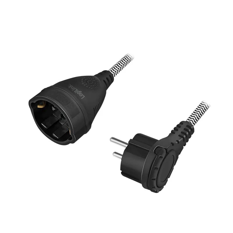 PRELUNGITOR LOGILINK, Schuko x 1, conectare prin Schuko (T), cablu 3 m, 16 A, fara protectie, negru, "LPS104"