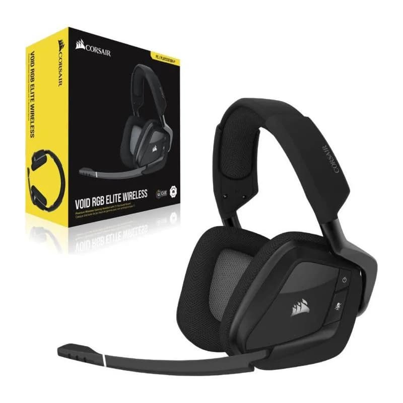 Casti Gaming Head-band Corsair VOID ELITE Wireless, Wireless, Negru — miniatură