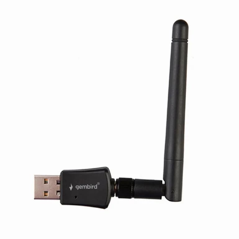 ADAPTOR RETEA GEMBIRD, extern, USB 2.0, suporta pana la 802.11n 300 Mbps, antena detasabila, "WNP-UA300P-02" — miniatură