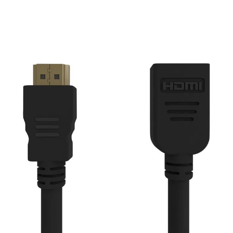 CABLU video GEMBIRD, HDMI (T) la HDMI (T), 0.5m, with Ethernet, prelungitor, conectori auriti, rezolutie maxima 4K (3840 x 2160) la 60 Hz, negru, "CC-HDMI4X-0.5M"
