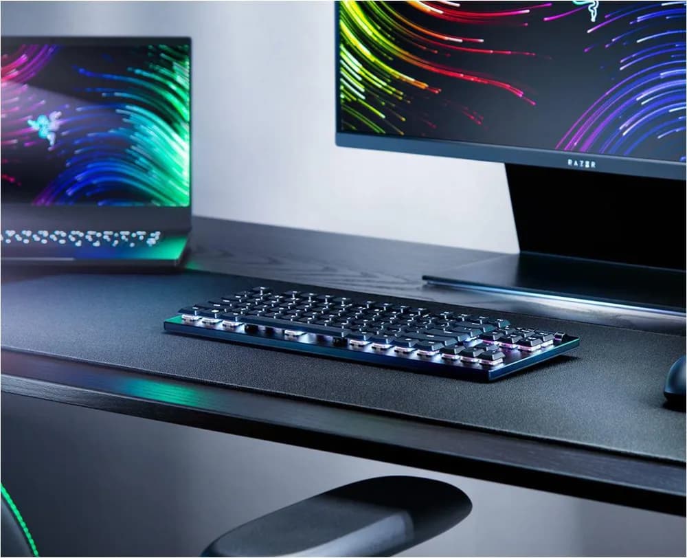 Tastatura Mecanica Gaming Razer DeathStalker V2 Pro Tenkeyless, RGB, Wireless, Negru — miniatură