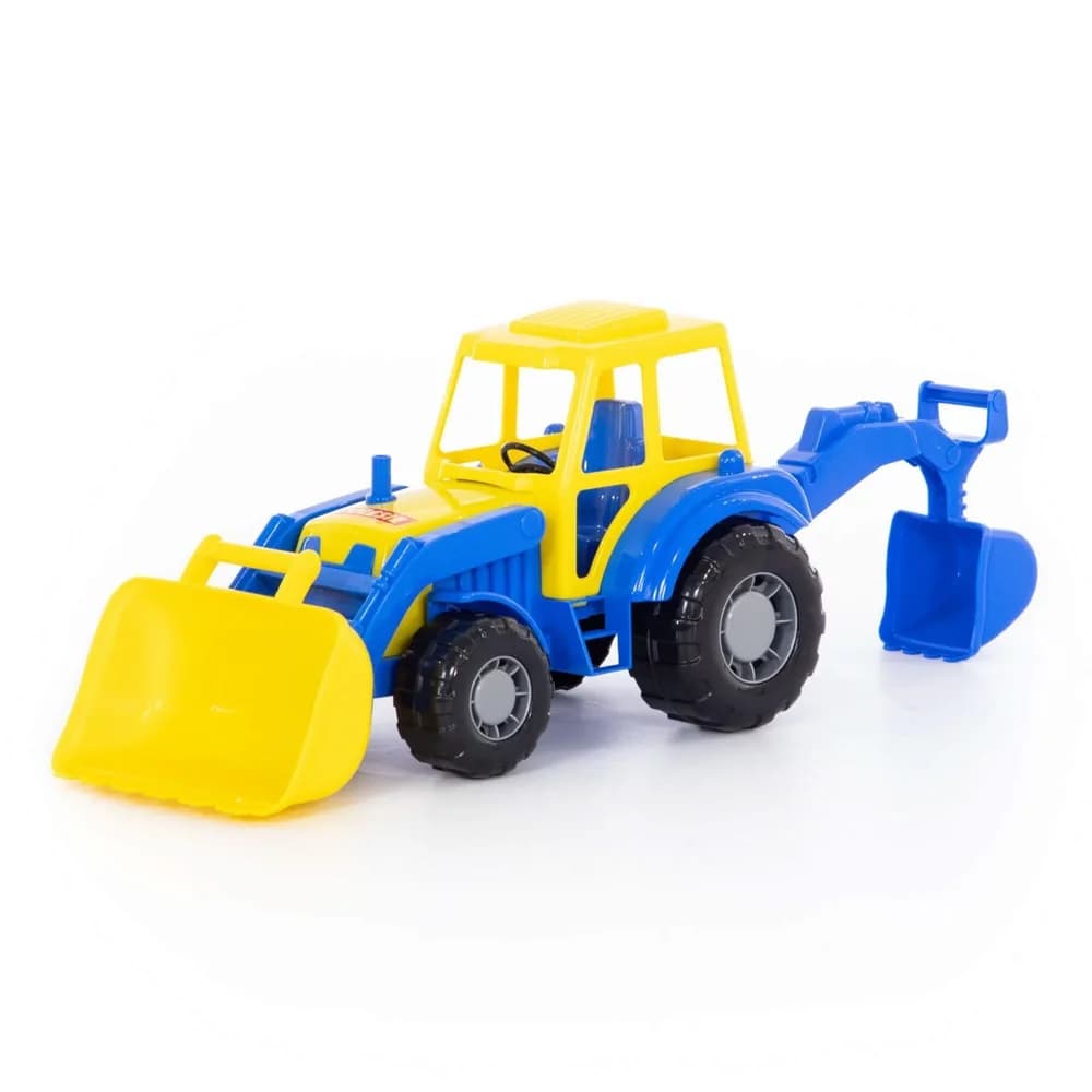 Tractor-excavator - Altay, 37x17x22 cm, Polesie — miniatură