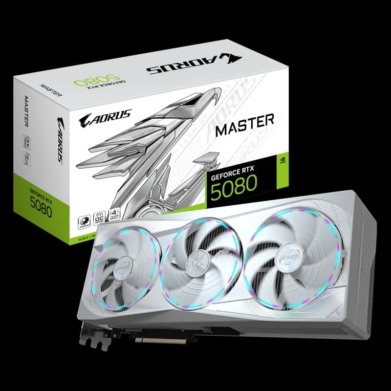 Placa video Gigabyte GEFORCE RTX 5080 MASTER ICE, 16GB GDDR7, PCI Express 5.0, 256bit