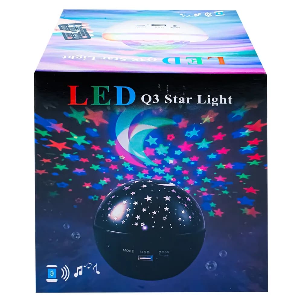Proiector cu lampa de noapte si bluetooth — miniatură