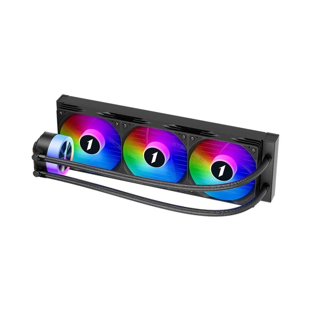 Cooler Procesor 1STPLAYER THUNDERSTORM TS1 360, Lichid, 12 cm, 3 ventilatoare, aRGB — miniatură