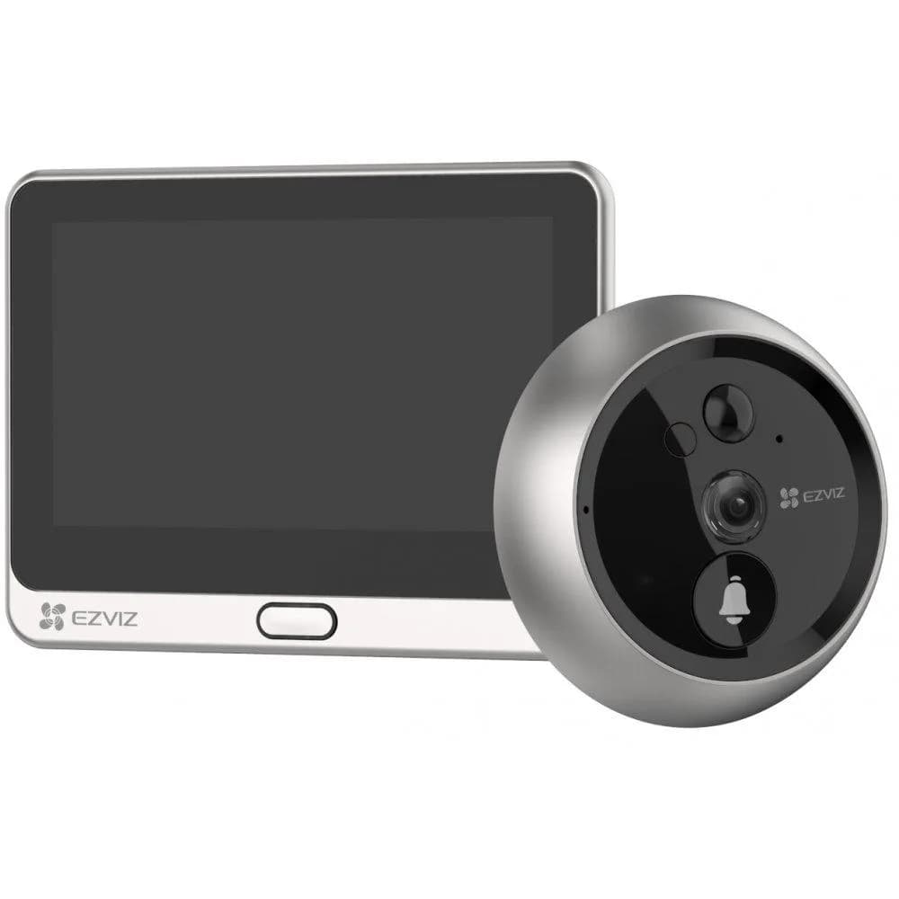 Vizor Wireless EZVIZ,CS-DP2C-A0-6E2WPFBS;1/3" Progressive Scan CMOS, 2.0 mm @ F2.2, visual angle (diagonal):155°,ICR infrared filter,Max. 5 m, 1080p / 2MP, 15fps, PIR angle 110°, Max. 5m (20 ft), MicroSD card(max. 256 GB)， Built-in high sensitivity microphone，Built-in high-power speaker，PIR motion