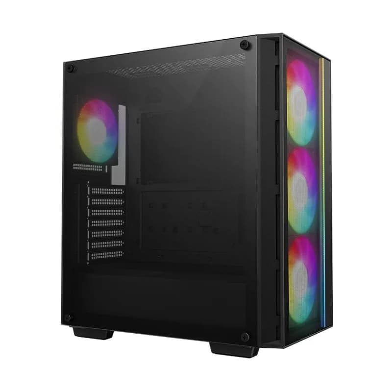 Carcasa DEEPCOOL MATREXX 55 MESH V4 C, RGB, Mid Tower, Black — miniatură
