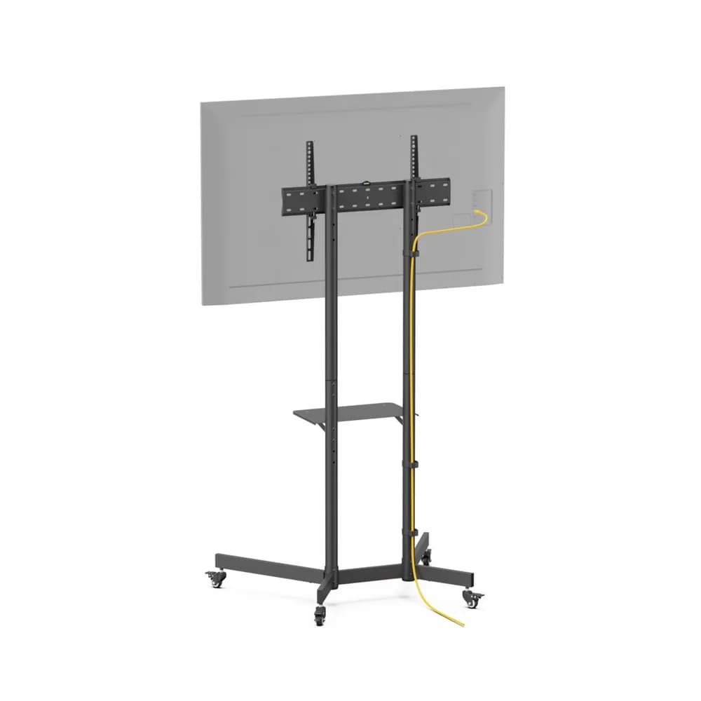 Stand TV Akai ST3670, compatibil pentru ecrane cu dimensiuni cuprinse intre 37" și 70”, VESA 600x400, inclinare +12° ~ -12°, interval inaltime 108mm (4.3"), negru